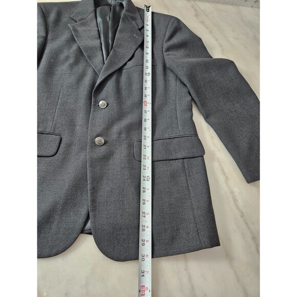 Stafford Men's Dark Gray Long Sleeve Wool Suit Jacket Sport Coat Blazer Size 38S - Picture 3 of 12